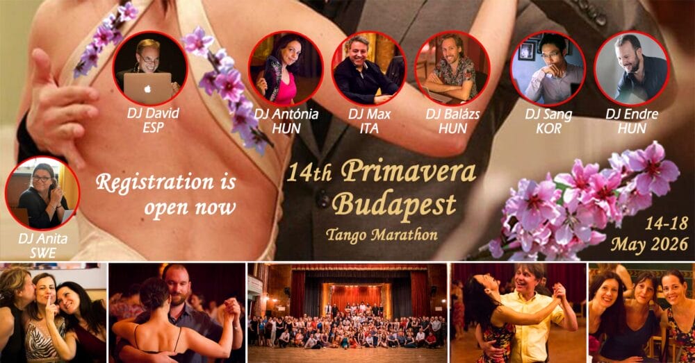 14th Primavera Budapest Tango Marathon 14-18 May...
