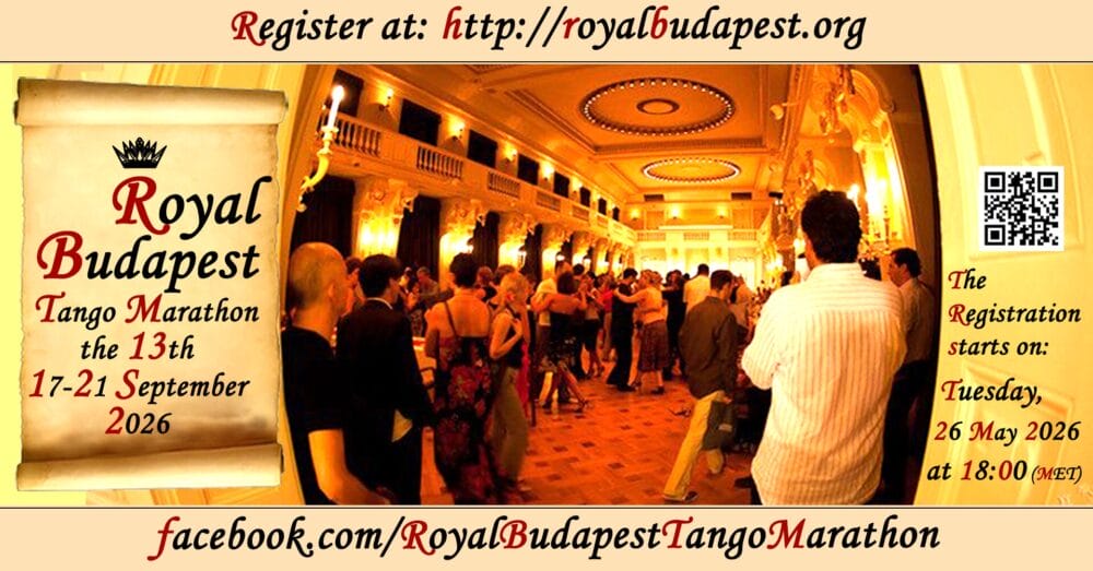 13th Royal Budapest Tango Marathon 17-21 September...