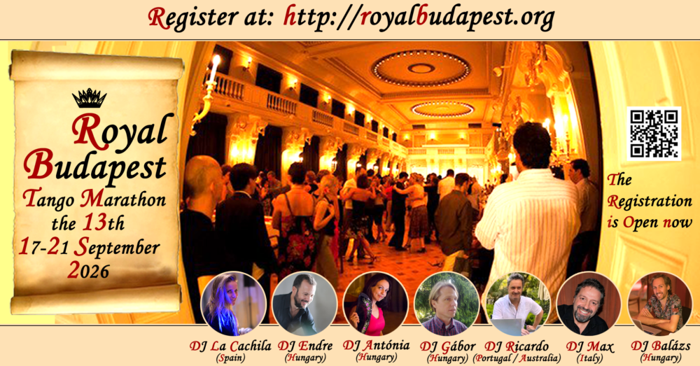 13th Royal Budapest Tango Marathon 17-21 September...